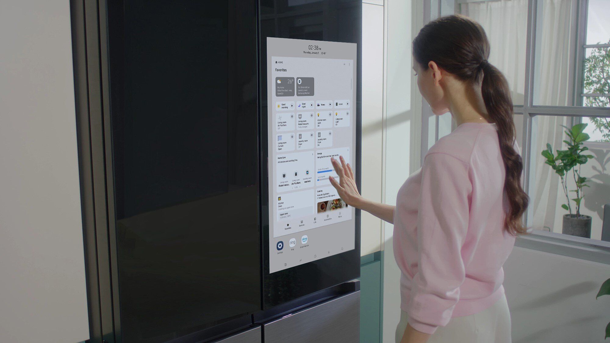 Google Gemini in Samsung AI Refrigerator at CES 2026
